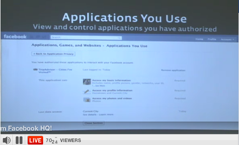 applications you use Recording & Outlined Notes of Facebooks Live Event   10/6/10