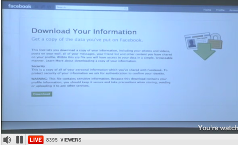 the-social-network Recording & Outlined Notes of Facebook’s Live Event  –  10/6/10