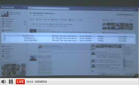 the-social-network Recording & Outlined Notes of Facebook’s Live Event  –  10/6/10